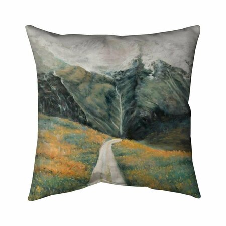 BEGIN HOME DECOR 20 x 20 in. Mountainous Landscape-Double Sided Print Indoor Pillow 5541-2020-LA95